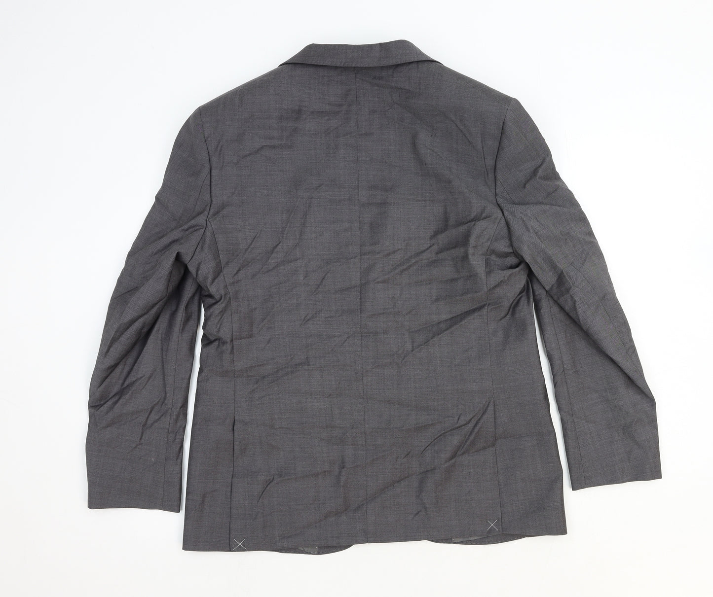 Marks and Spencer Womens Grey Wool Jacket Blazer Size L