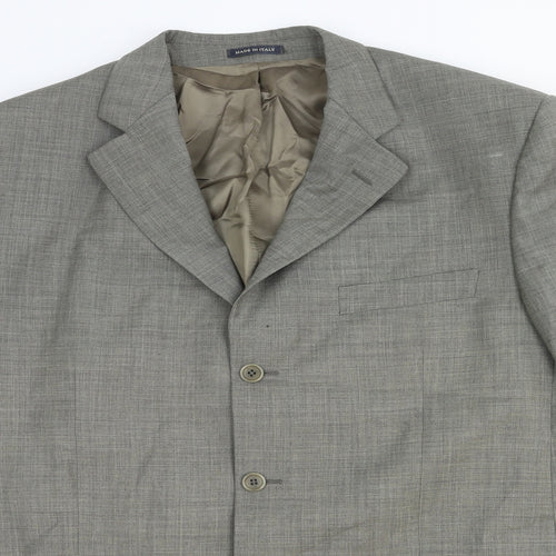 Marks and Spencer Mens Grey Wool Jacket Blazer Size M Regular
