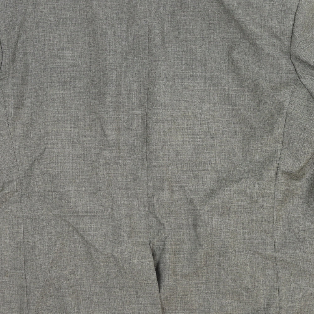 Marks and Spencer Mens Grey Wool Jacket Blazer Size M Regular