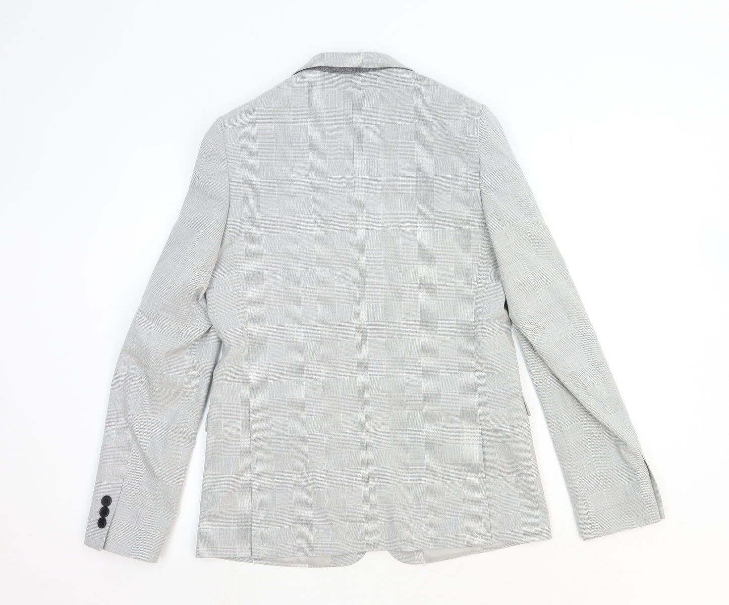 Marks and Spencer Girls Grey Jacket Blazer Size 12-13 Years Button