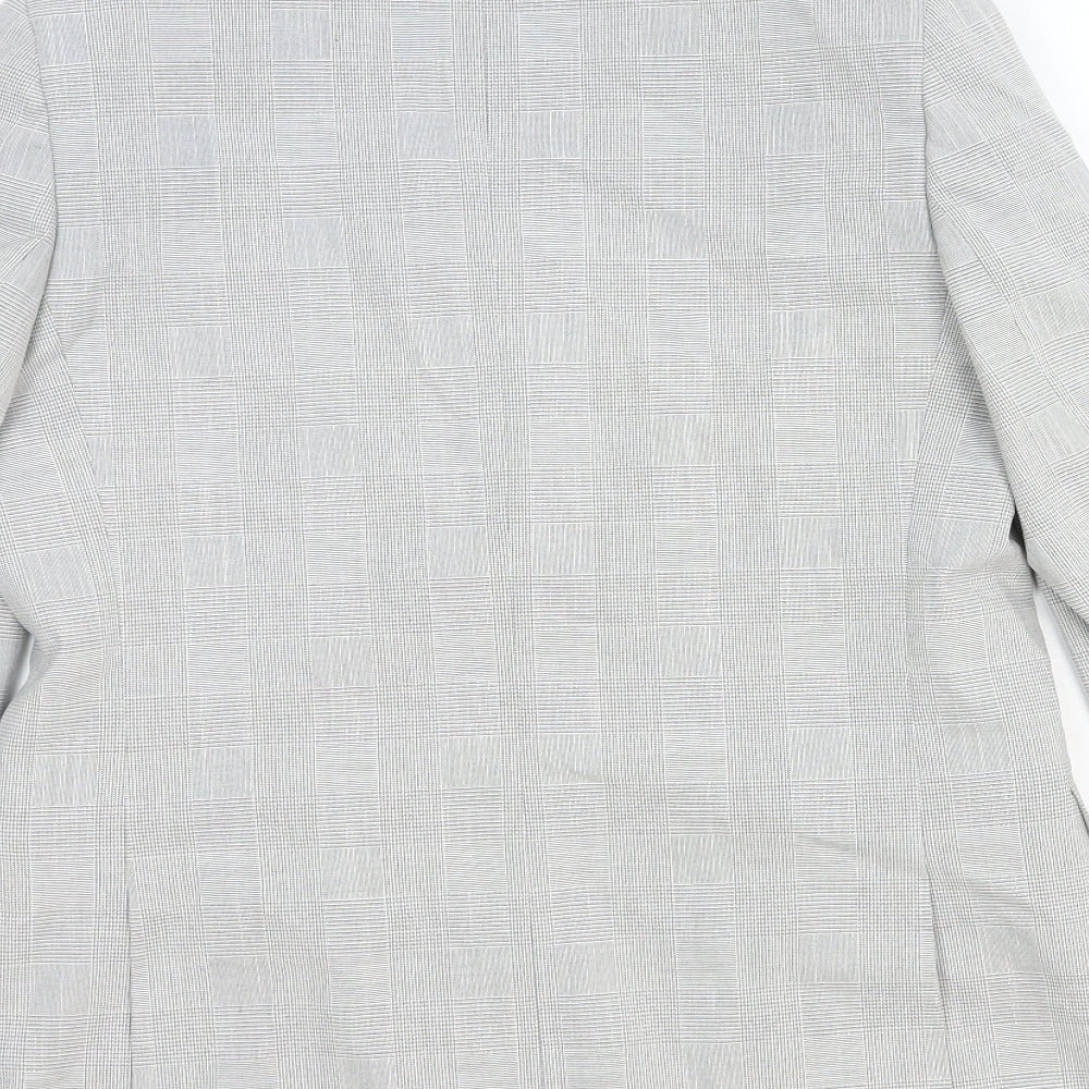 Marks and Spencer Girls Grey Jacket Blazer Size 12-13 Years Button