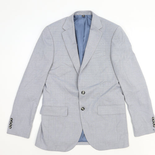 Marks and Spencer Womens Grey Polyester Jacket Blazer Size M