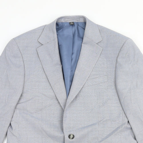 Marks and Spencer Womens Grey Polyester Jacket Blazer Size M