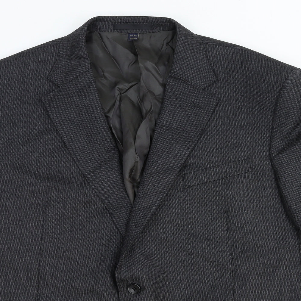Marks and Spencer Mens Grey Polyester Jacket Blazer Size 3XL Regular