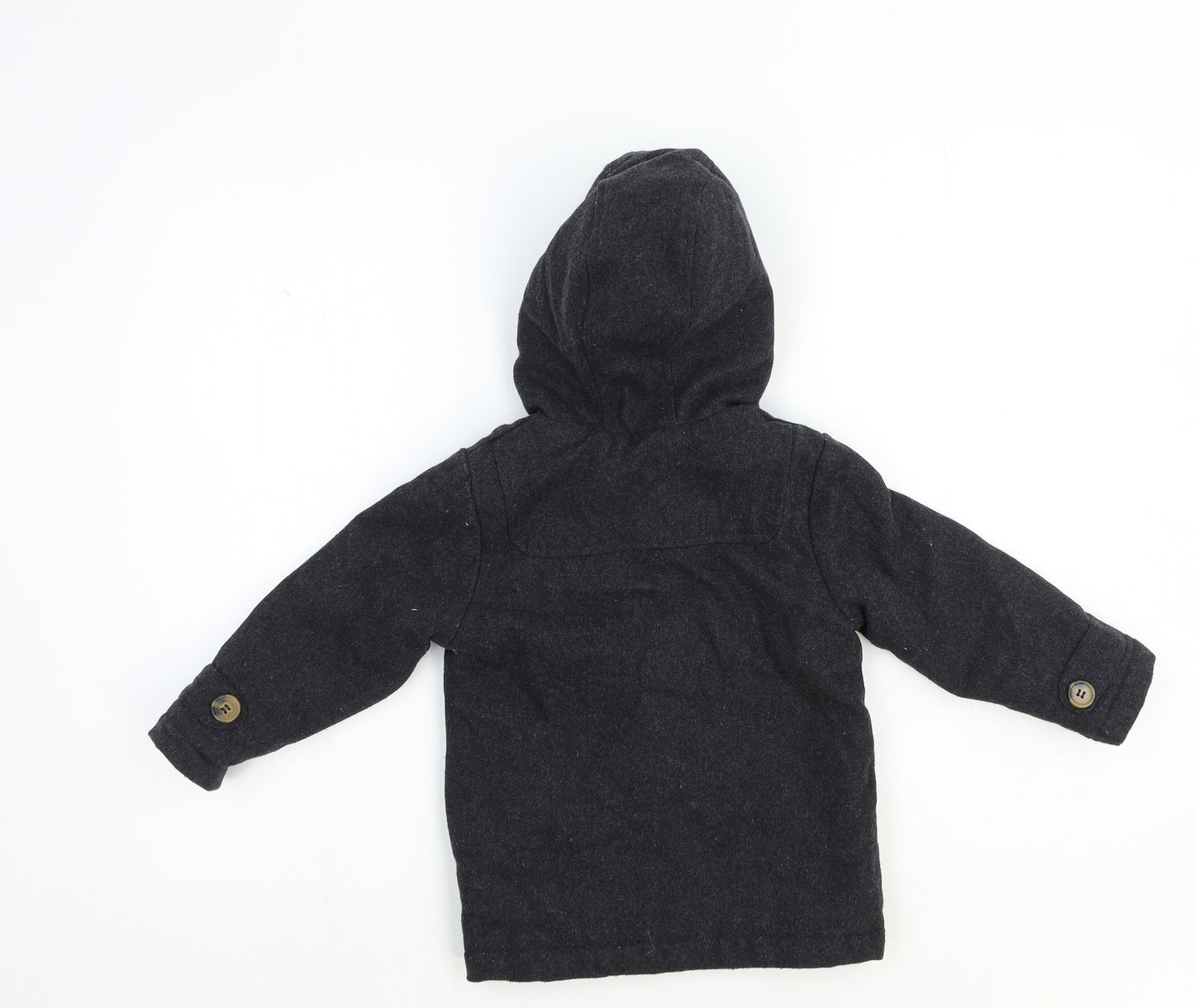 Marks and Spencer Baby Grey Duffle Coat Coat Size 18-24 Months Zip