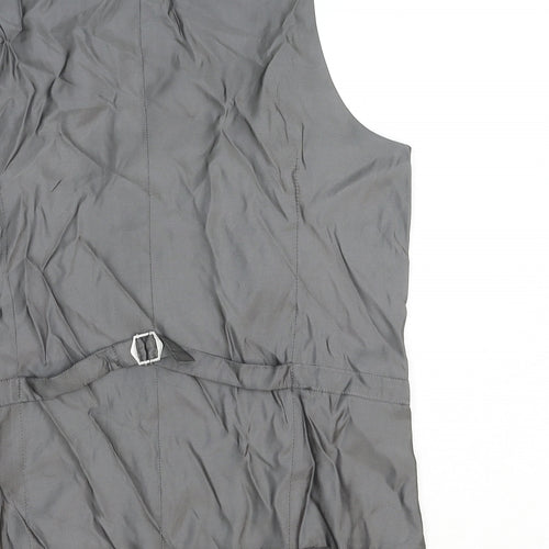 Marks and Spencer Mens Grey Polyester Jacket Suit Waistcoat Size M Regular