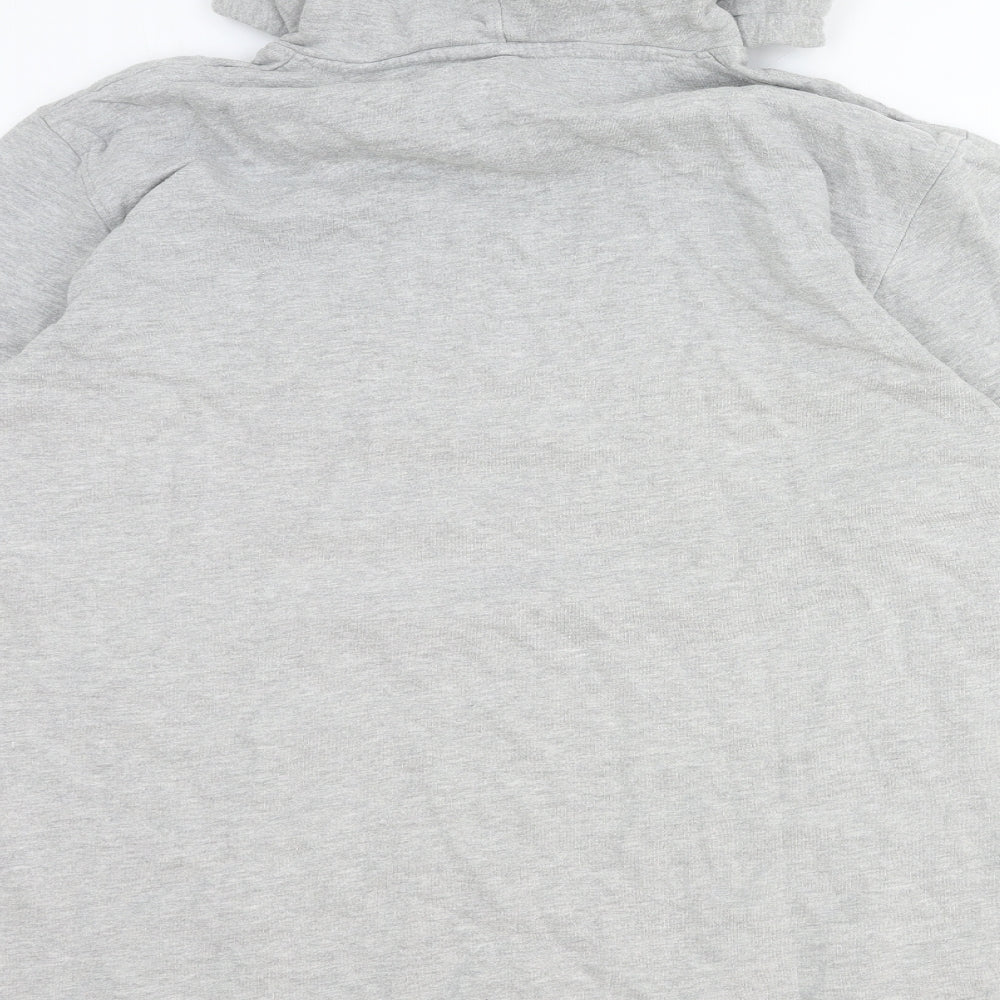 JACK & JONES Mens Grey Cotton Pullover Hoodie Size 2XL