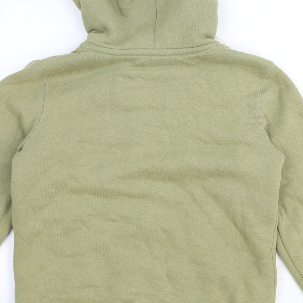 Saltrock Womens Green Cotton Full Zip Hoodie Size 8 Zip