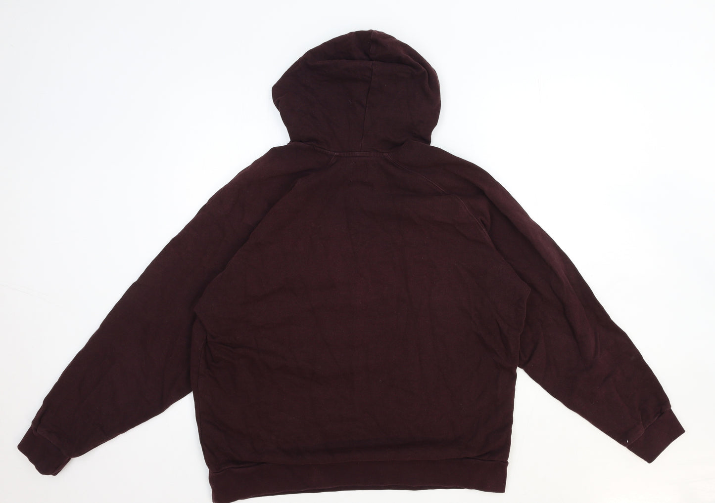 ASOS Womens Brown Polyester Pullover Hoodie Size L Pullover