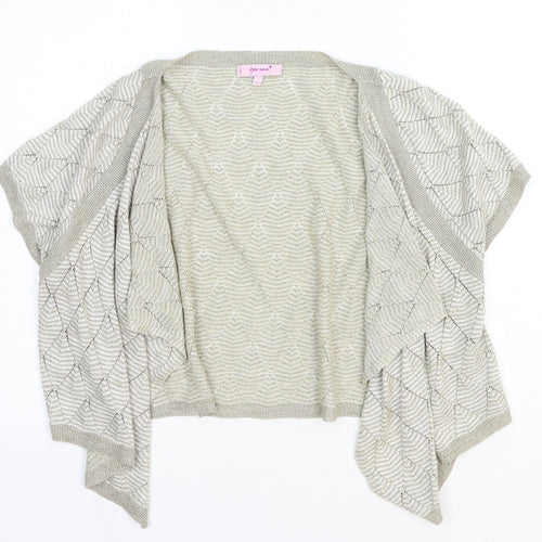 Per Una Womens Beige V-Neck Acrylic Cardigan Jumper Size 16