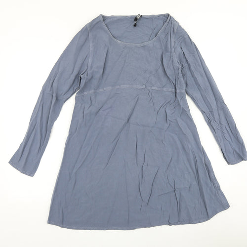 Great plains Womens Grey 100% Cotton A-Line Size M Scoop Neck Pullover