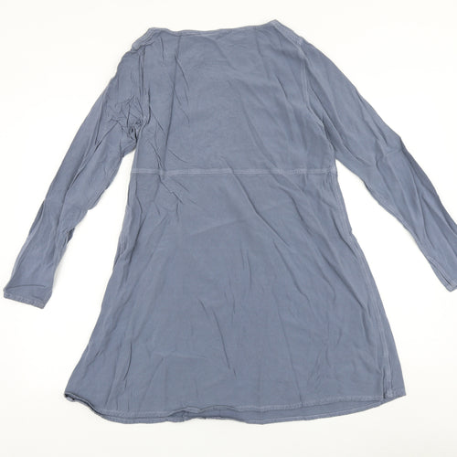 Great plains Womens Grey 100% Cotton A-Line Size M Scoop Neck Pullover