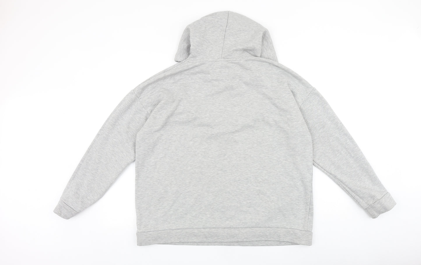 Papaya Womens Grey 100% Cotton Pullover Hoodie Size L Pullover