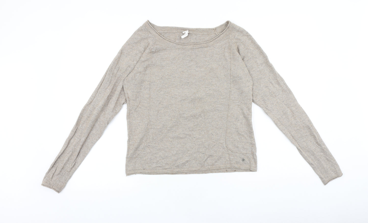BNB jeans Womens Brown Round Neck 100% Cotton Pullover Jumper Size XL