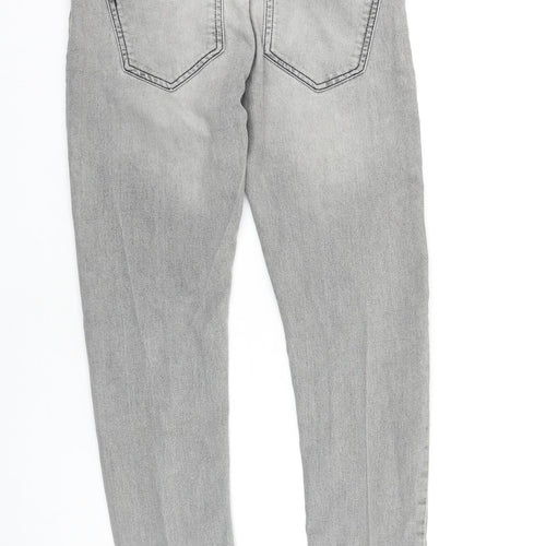 Denim & Co. Mens Grey Cotton Skinny Jeans Size 30 in L32 in Slim Zip