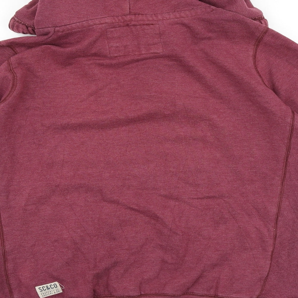 SoulCal&Co Womens Red Cotton Pullover Hoodie Size 14 Pullover