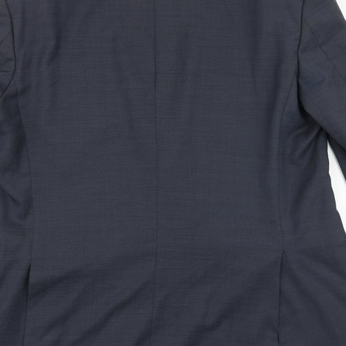 Marks and Spencer Mens Black Polyester Jacket Blazer Size 44 Regular