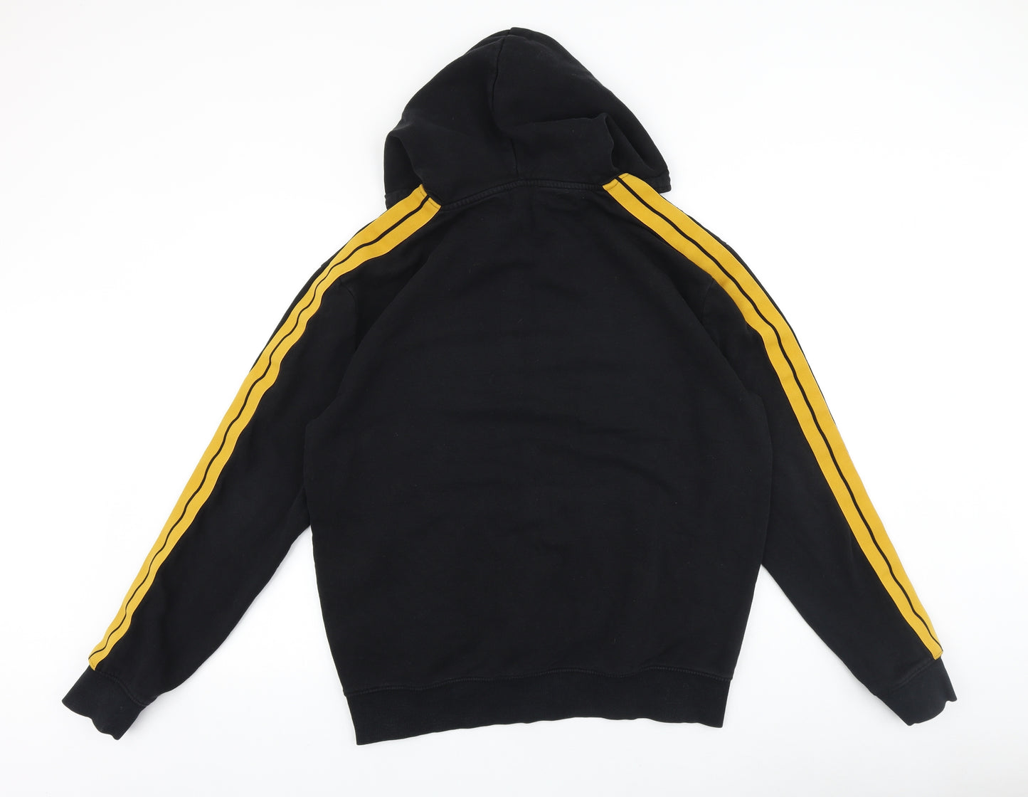 New Look Mens Black Cotton Pullover Hoodie Size L