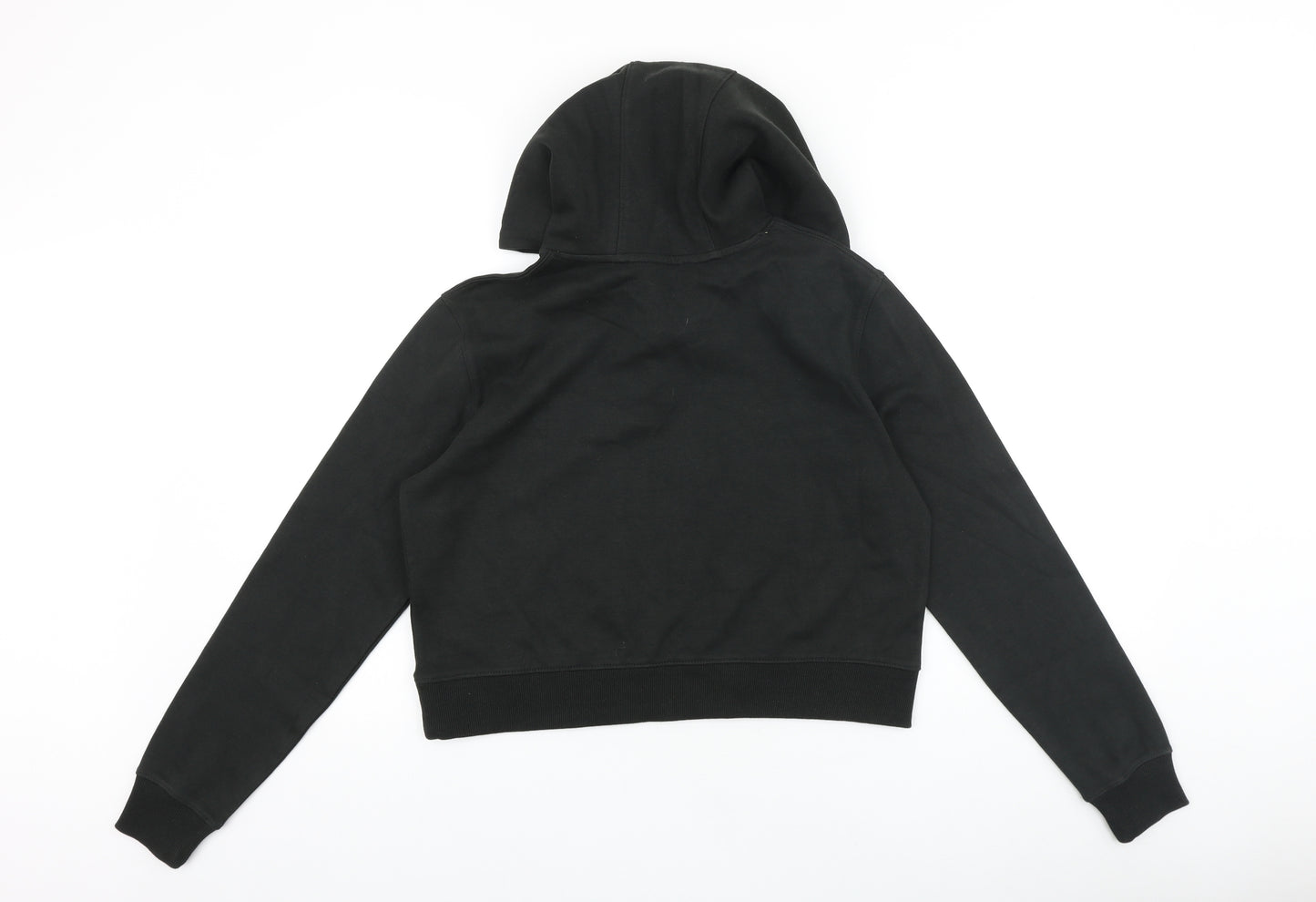 Kangol Womens Black Cotton Pullover Hoodie Size 10 Pullover
