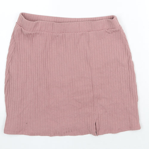Primark Womens Pink Polyester Bandage Skirt Size M