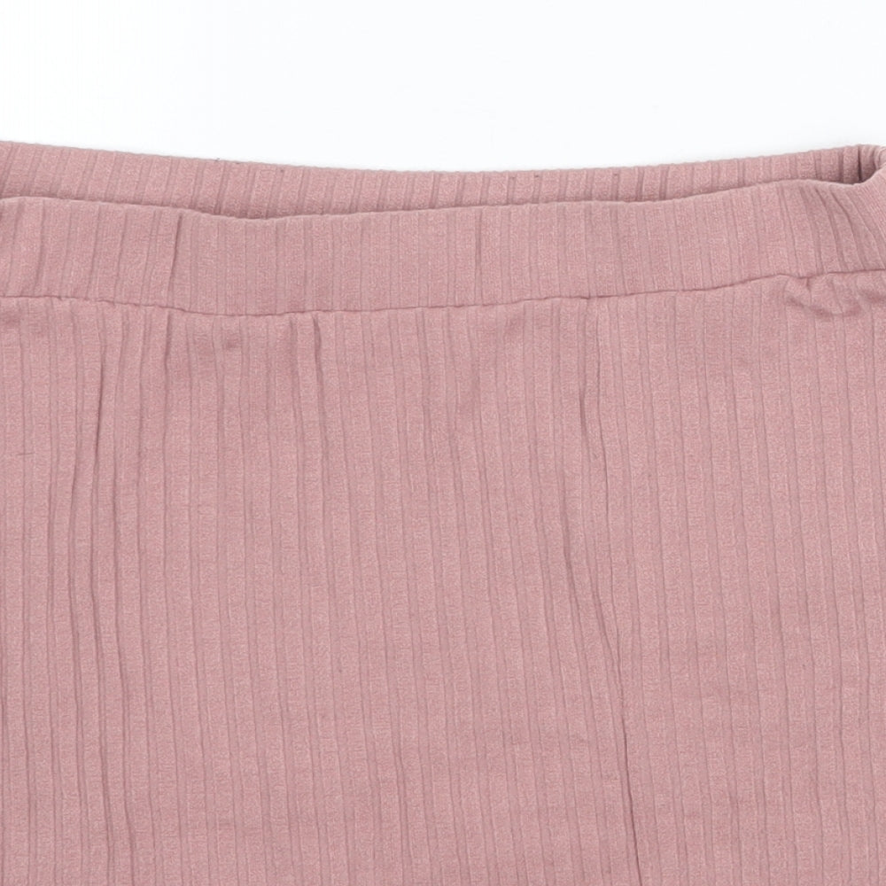 Primark Womens Pink Polyester Bandage Skirt Size M