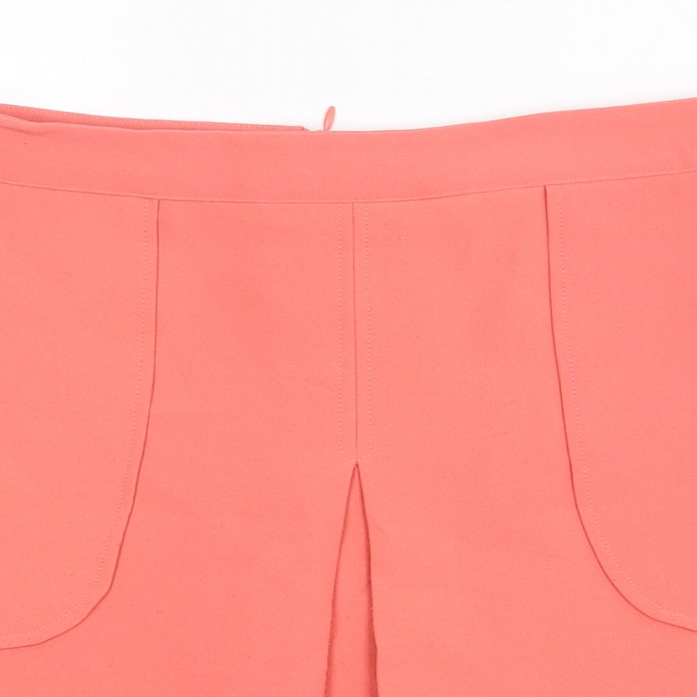 TU Womens Pink Polyester Straight & Pencil Skirt Size 12 Zip