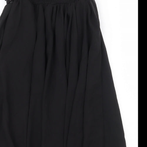 Panacher Womens Black Polyester Ball Gown Size M Sweetheart Pullover