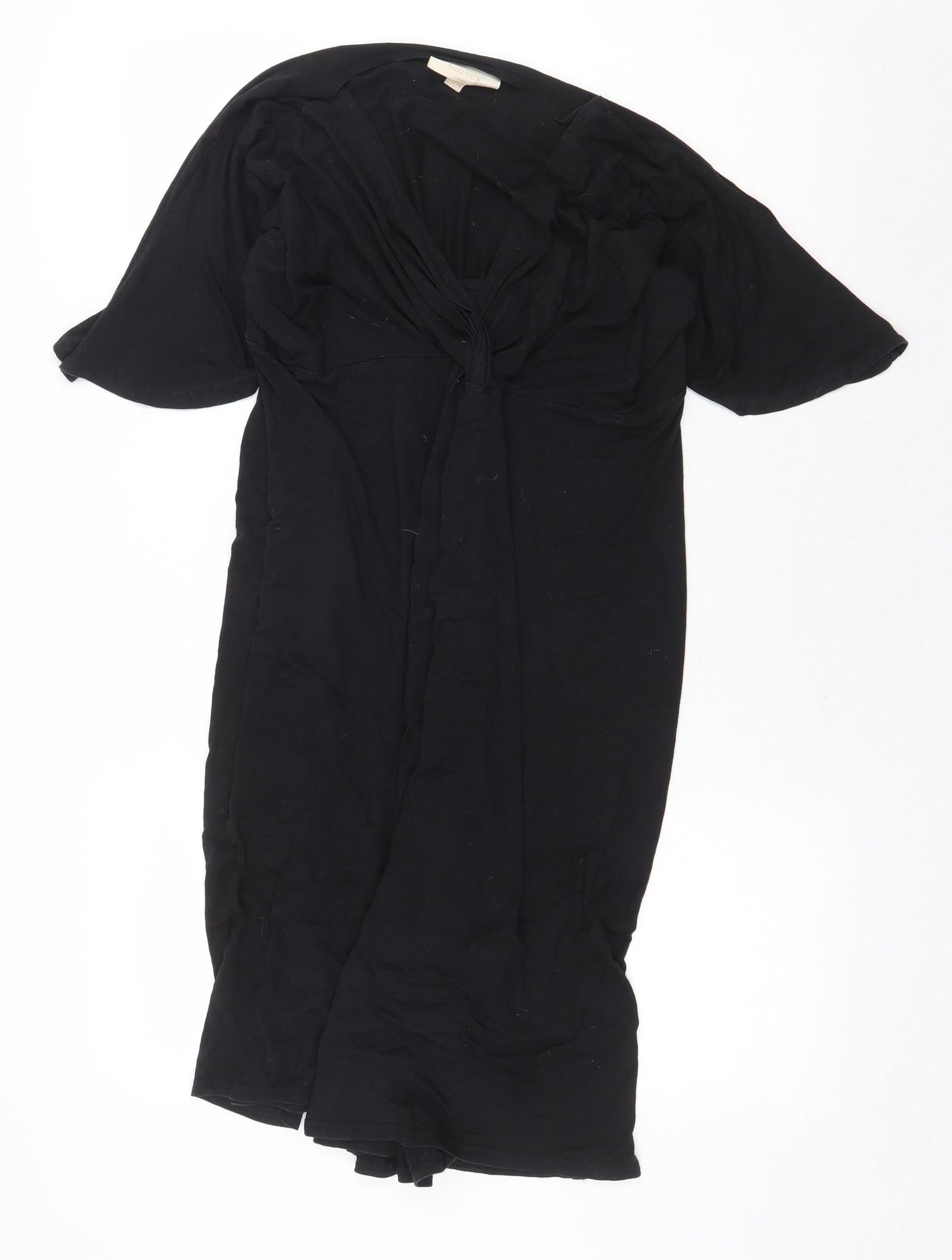 Ann Harvey Womens Black Viscose Trapeze & Swing Size 22 V-Neck Pullover