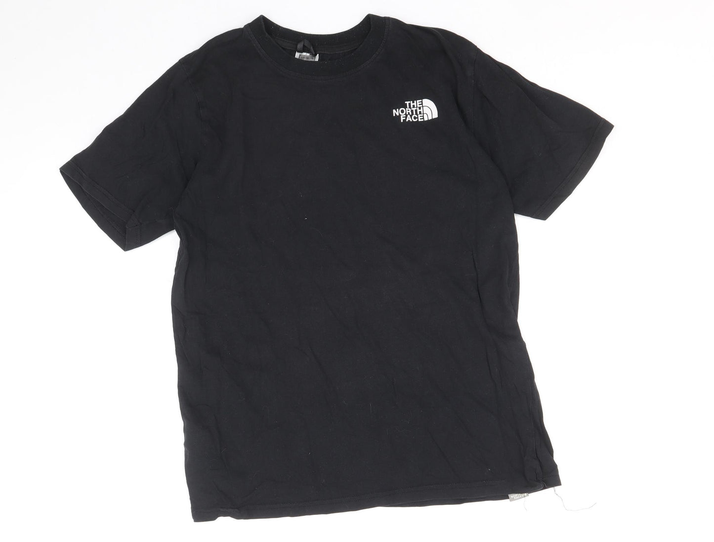 The North Face Mens Black Cotton T-Shirt Size S Round Neck
