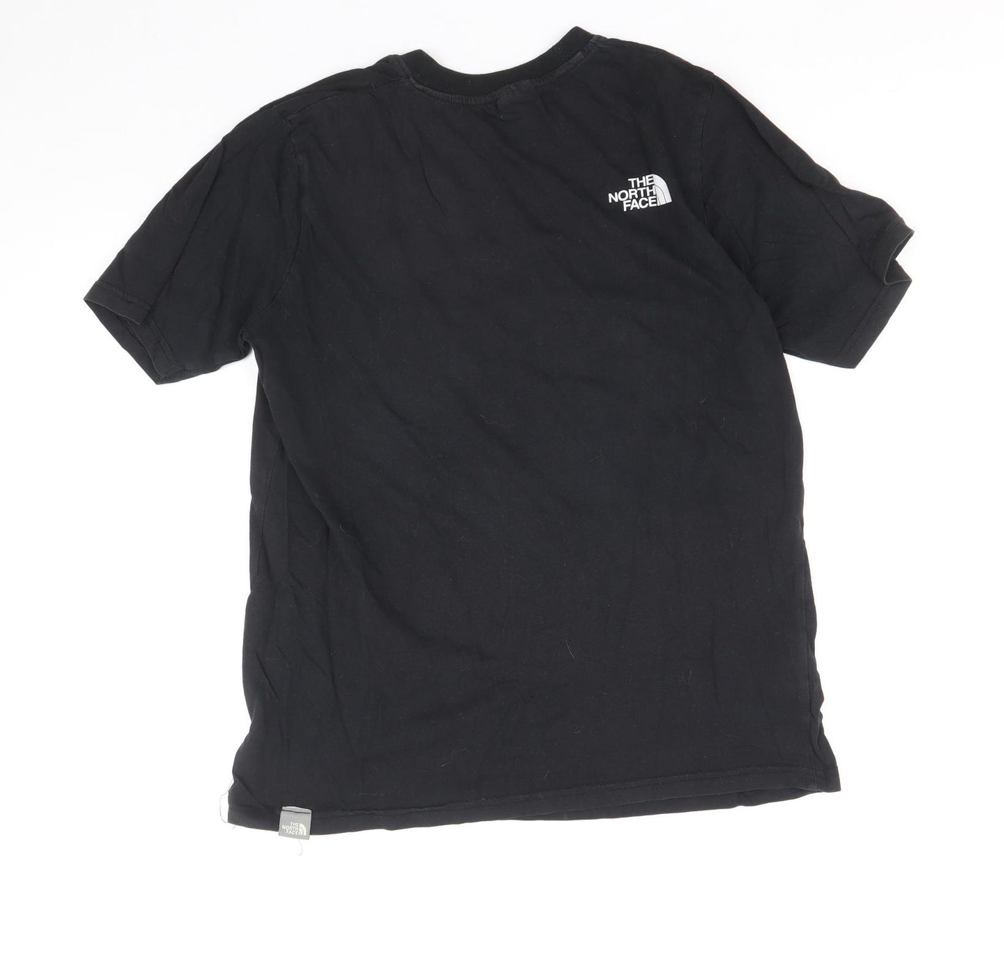 The North Face Mens Black Cotton T-Shirt Size S Round Neck