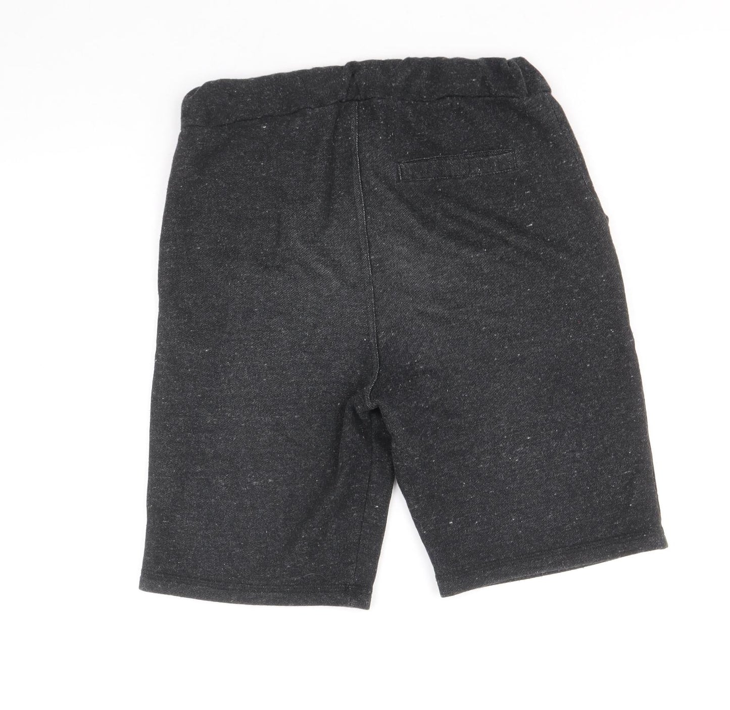 Animal Boys Black Cotton Sweat Shorts Size 11-12 Years Regular Buckle