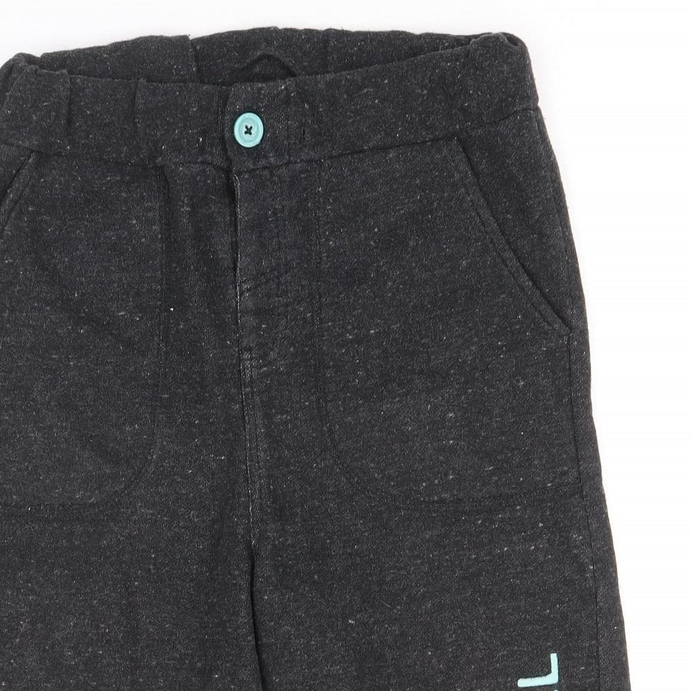 Animal Boys Black Cotton Sweat Shorts Size 11-12 Years Regular Buckle