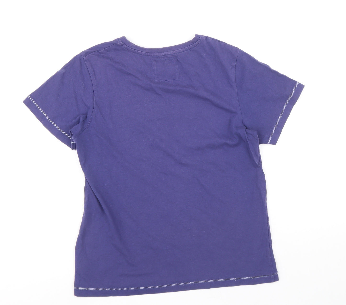 TU Boys Purple 100% Cotton Basic T-Shirt Size 11-12 Years Round Neck Pullover