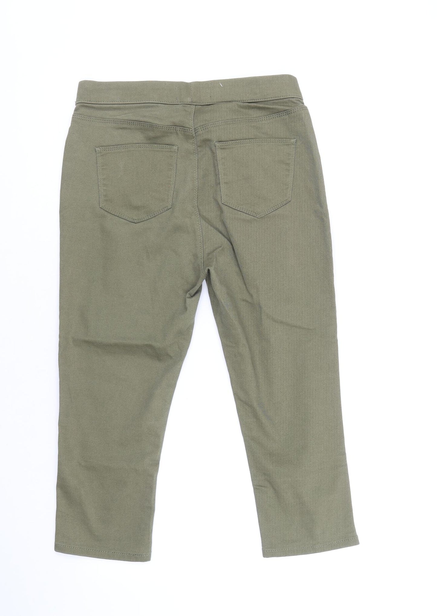 New Look Womens Green Cotton Jegging Jeans Size 10 Regular - Cropped