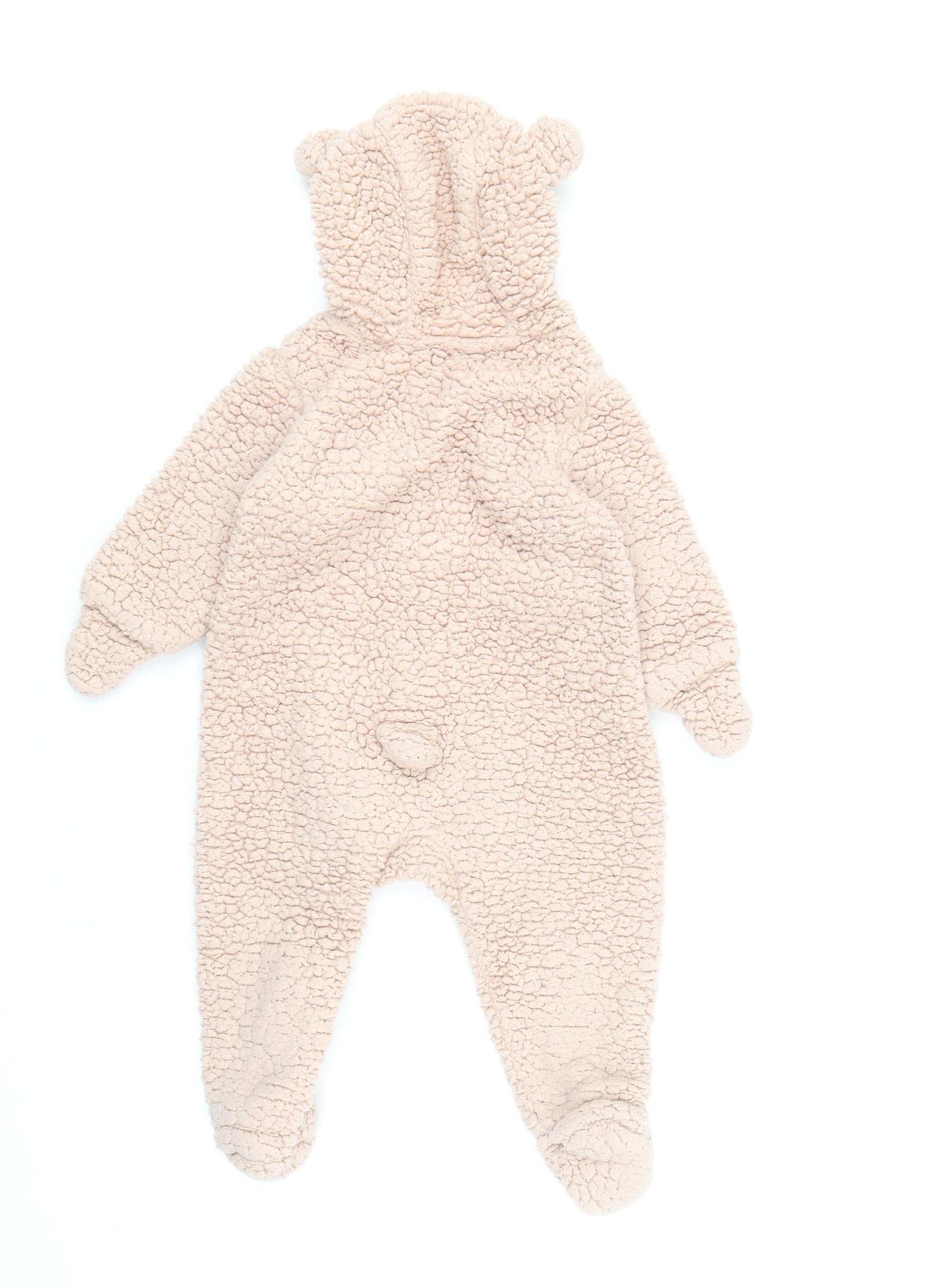 H&M Girls Pink Basic Coat Coat Size 6-9 Months Zip - Bear