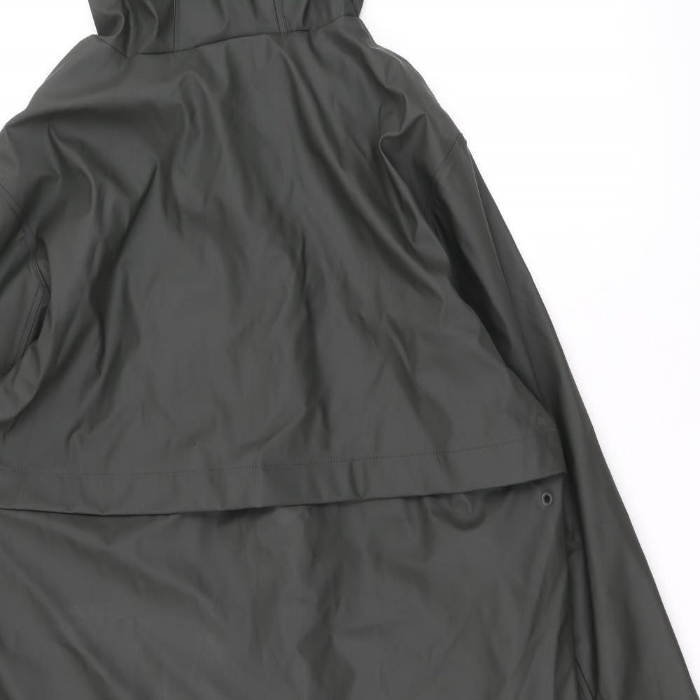 Marks and Spencer Womens Green Rain Coat Coat Size 12 Zip