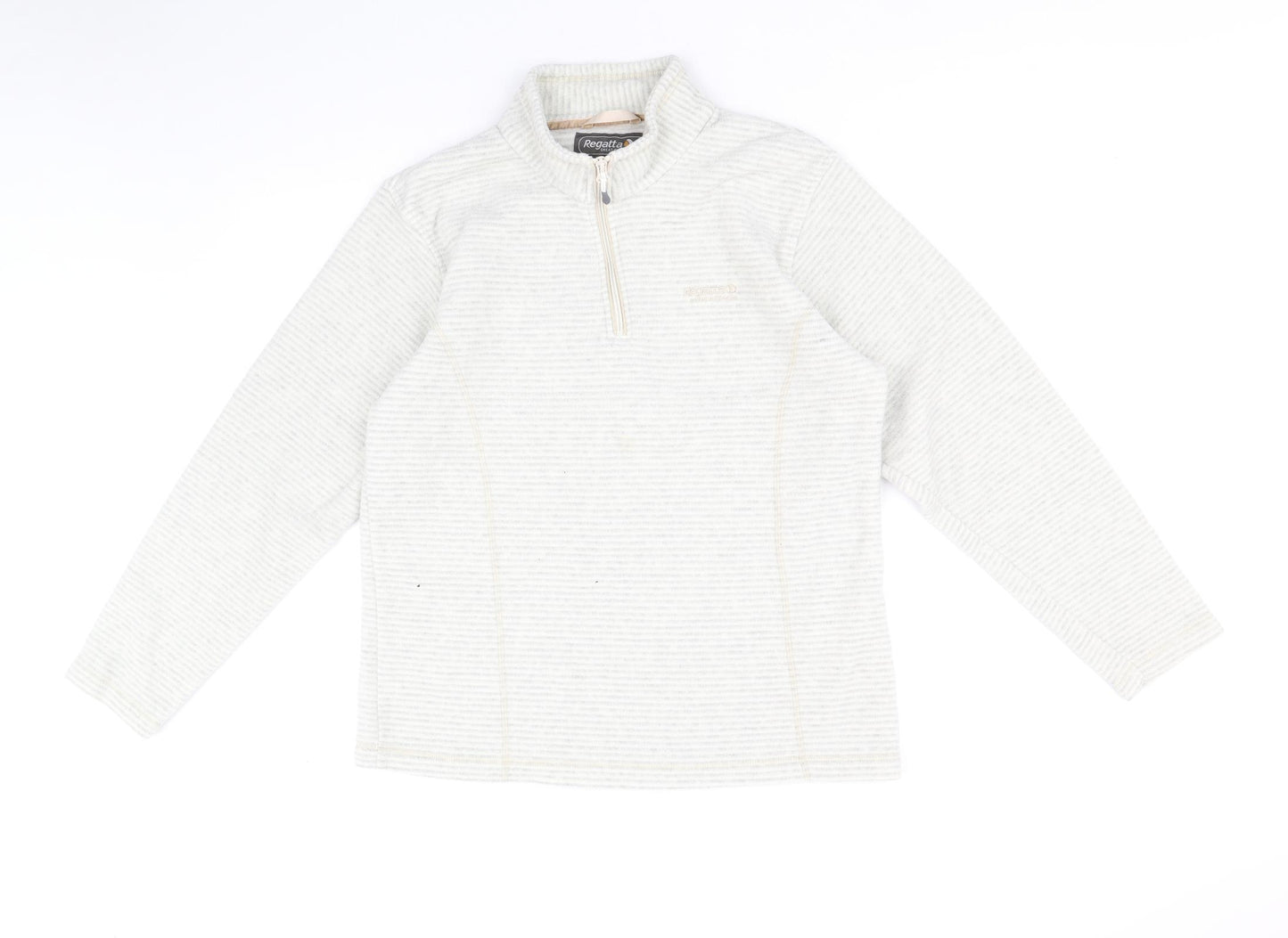 Regatta Womens Ivory Polyester Pullover Sweatshirt Size 14 Zip