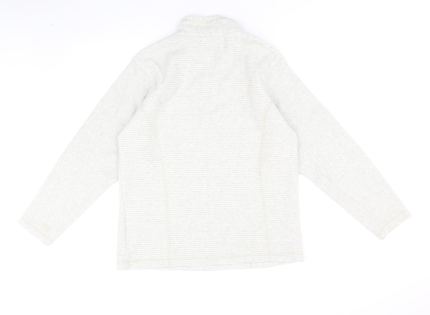 Regatta Womens Ivory Polyester Pullover Sweatshirt Size 14 Zip