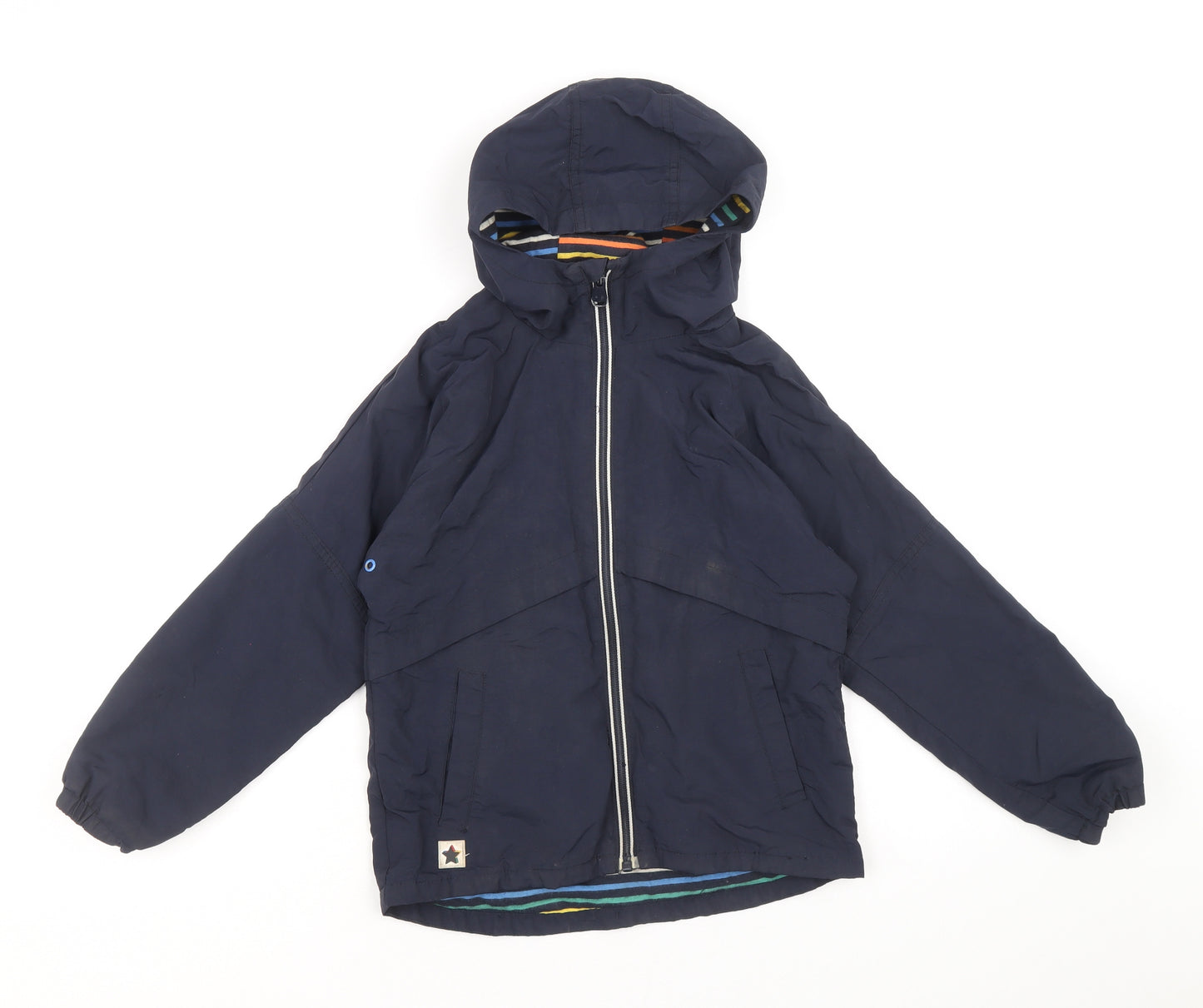 NEXT Boys Blue Windbreaker Jacket Size 5-6 Years Zip