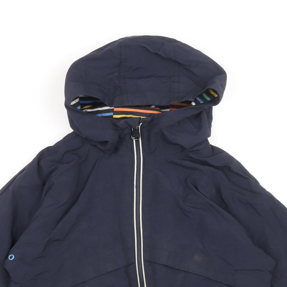 NEXT Boys Blue Windbreaker Jacket Size 5-6 Years Zip
