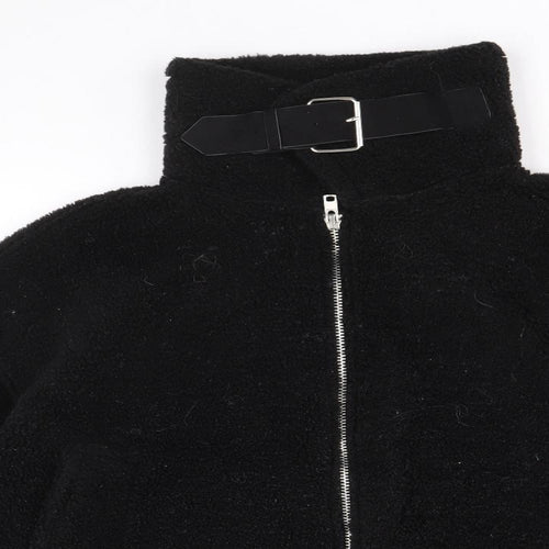 Missguided Womens Black Jacket Size 8 Zip