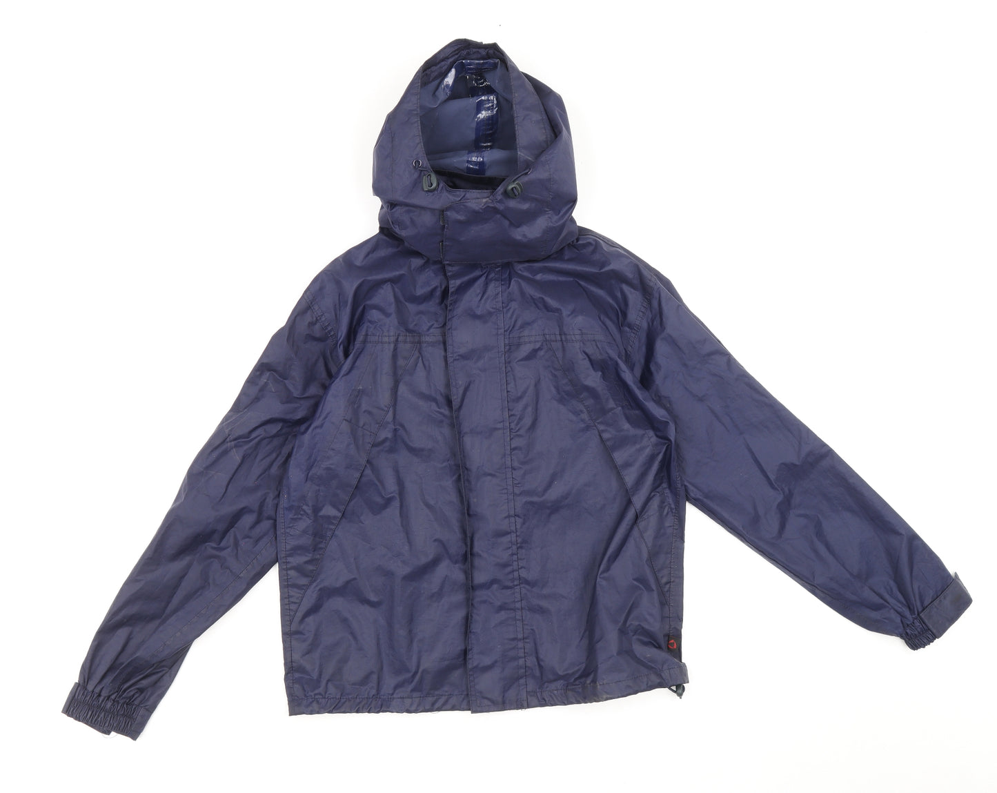 Tri-Balance Boys Blue Windbreaker Jacket Size 7-8 Years Zip