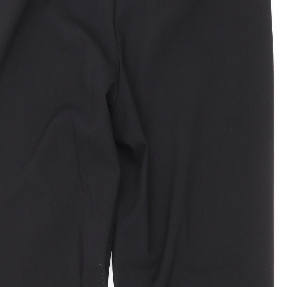 F&F Mens Black Polyester Trousers Size 34 in Regular Zip