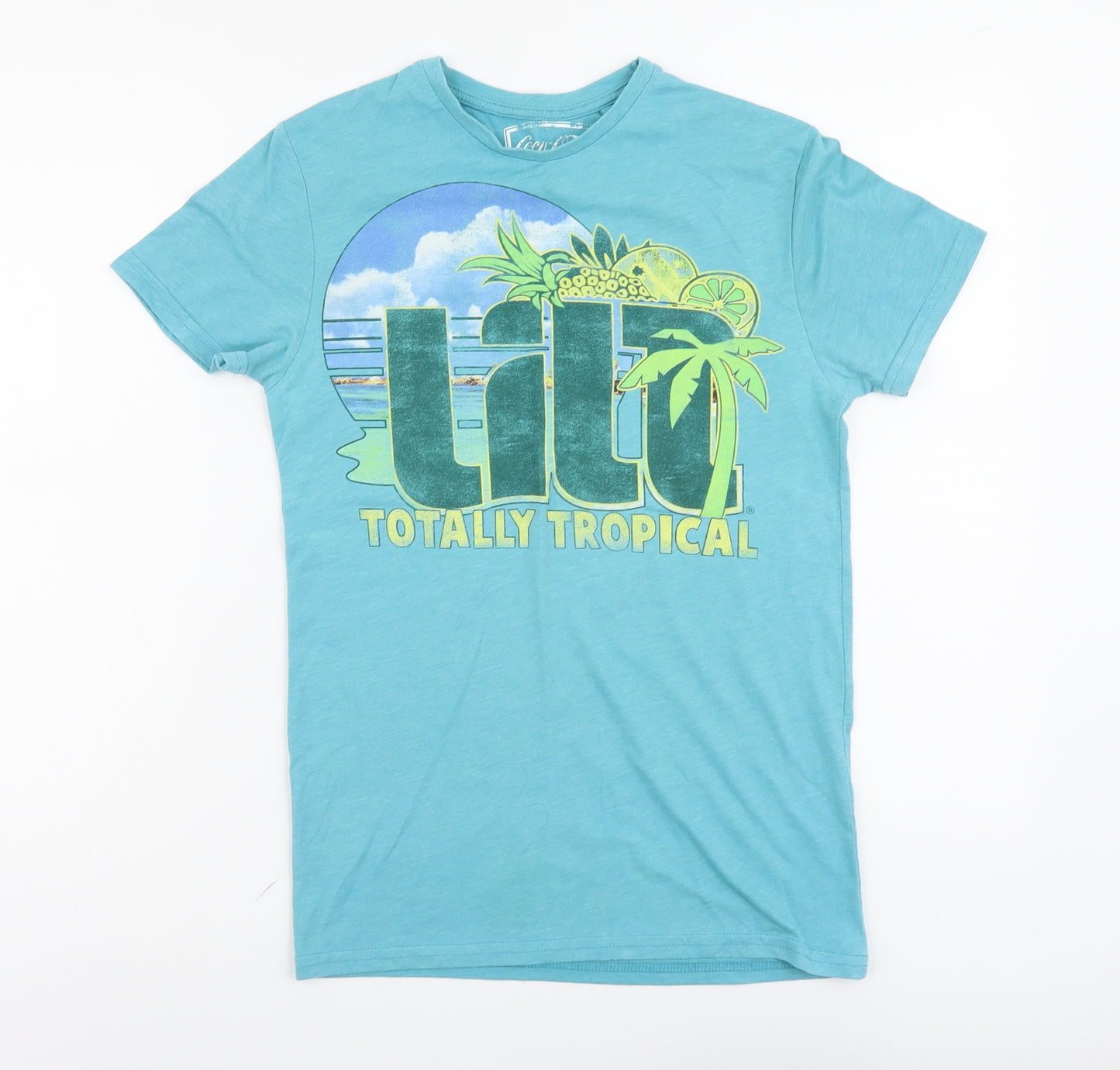 Cedar Wood State Womens Blue Cotton Basic T-Shirt Size XS Round Neck