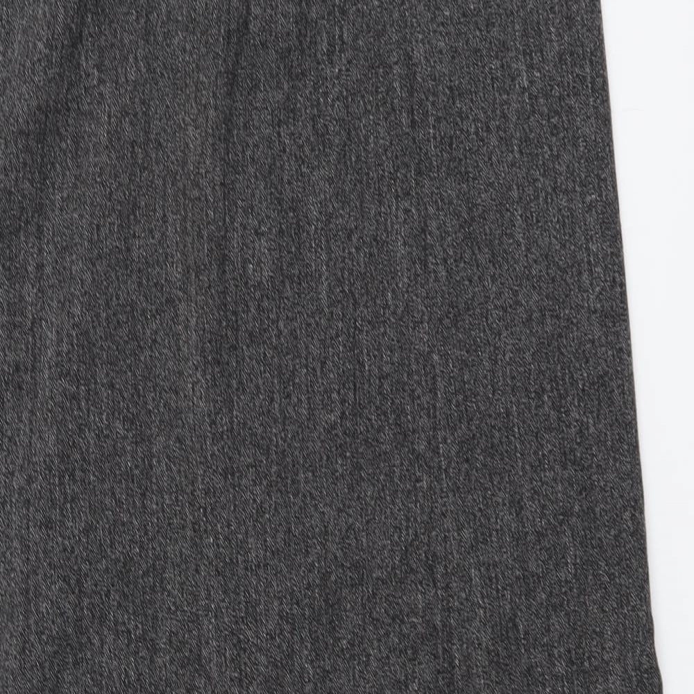 VINCI Womens Grey Polyester Swing Skirt Size 16 Zip