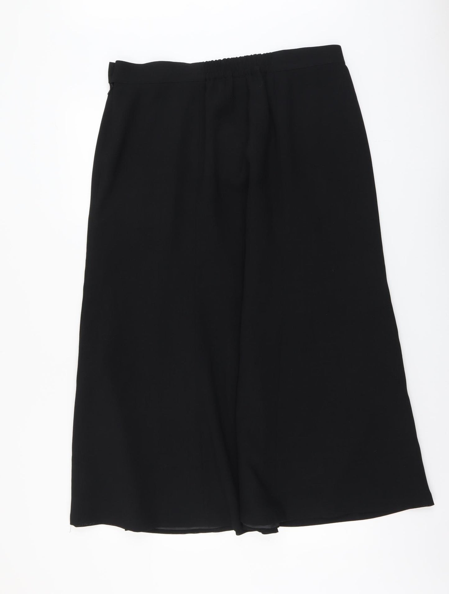 Evli Womens Black Polyester Swing Skirt Size 18 Zip