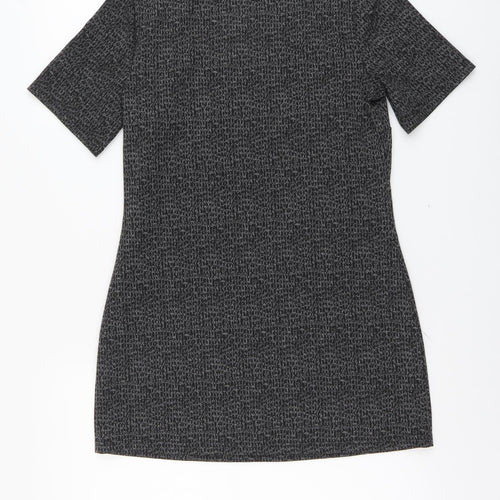 Papaya Womens Grey Polyester A-Line Size 10 Round Neck Pullover