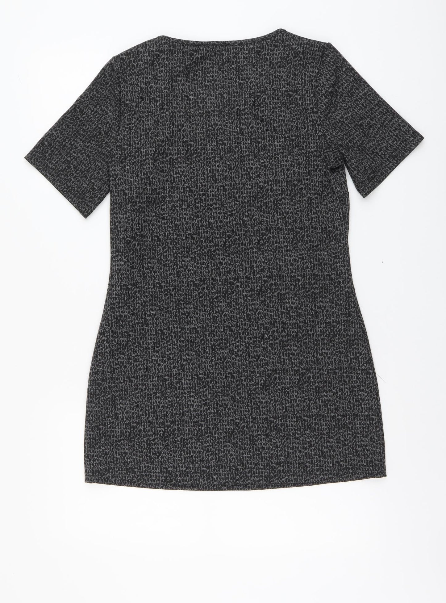 Papaya Womens Grey Polyester A-Line Size 10 Round Neck Pullover