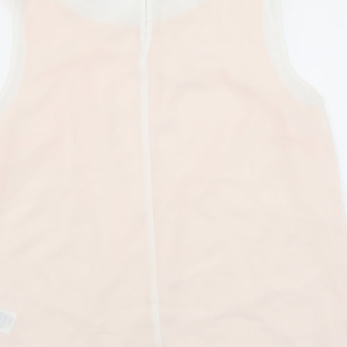 Principles Womens Pink Floral Polyester Basic Tank Size 16 Round Neck