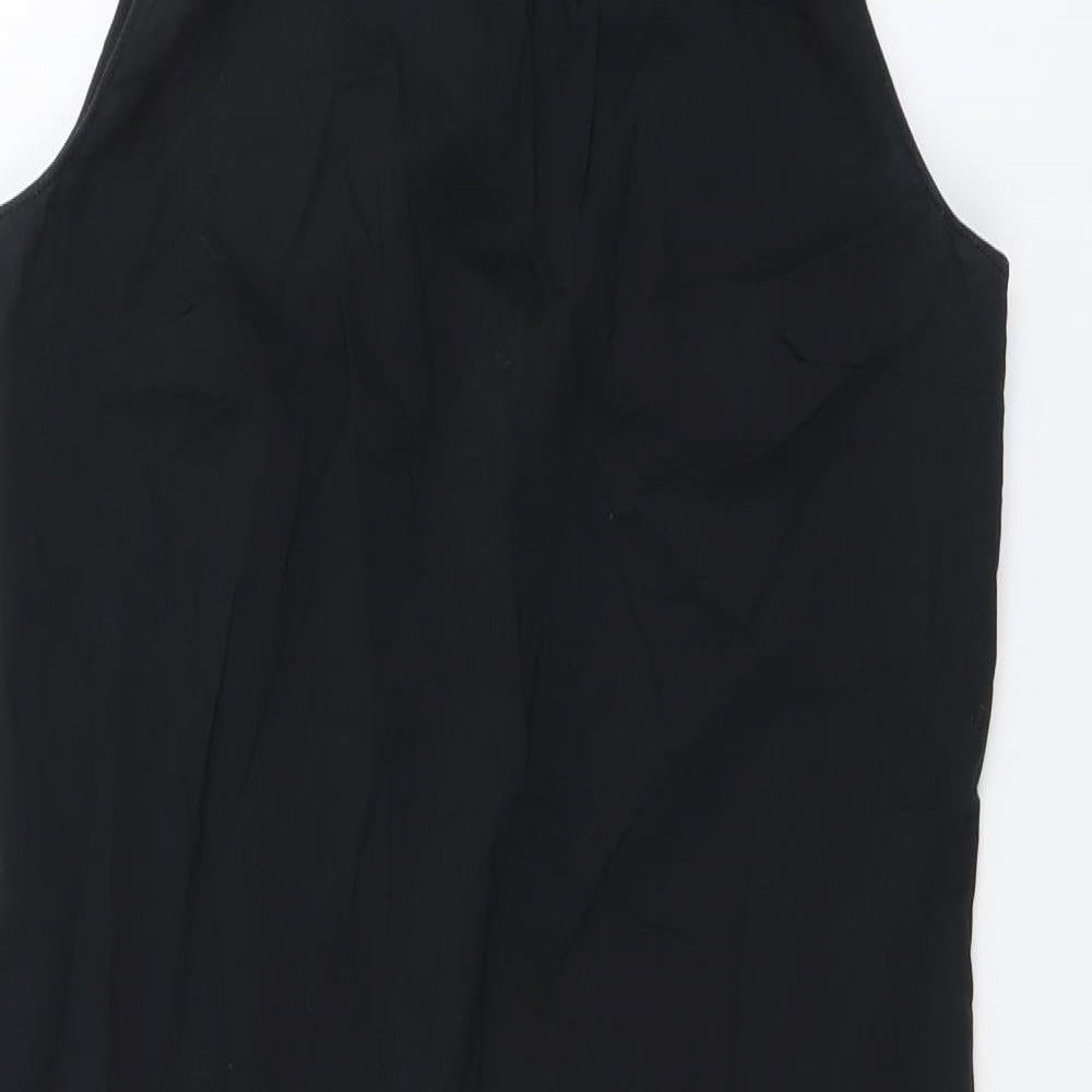 Kookai Womens Black Colourblock Cotton Sheath Size M Round Neck Pullover
